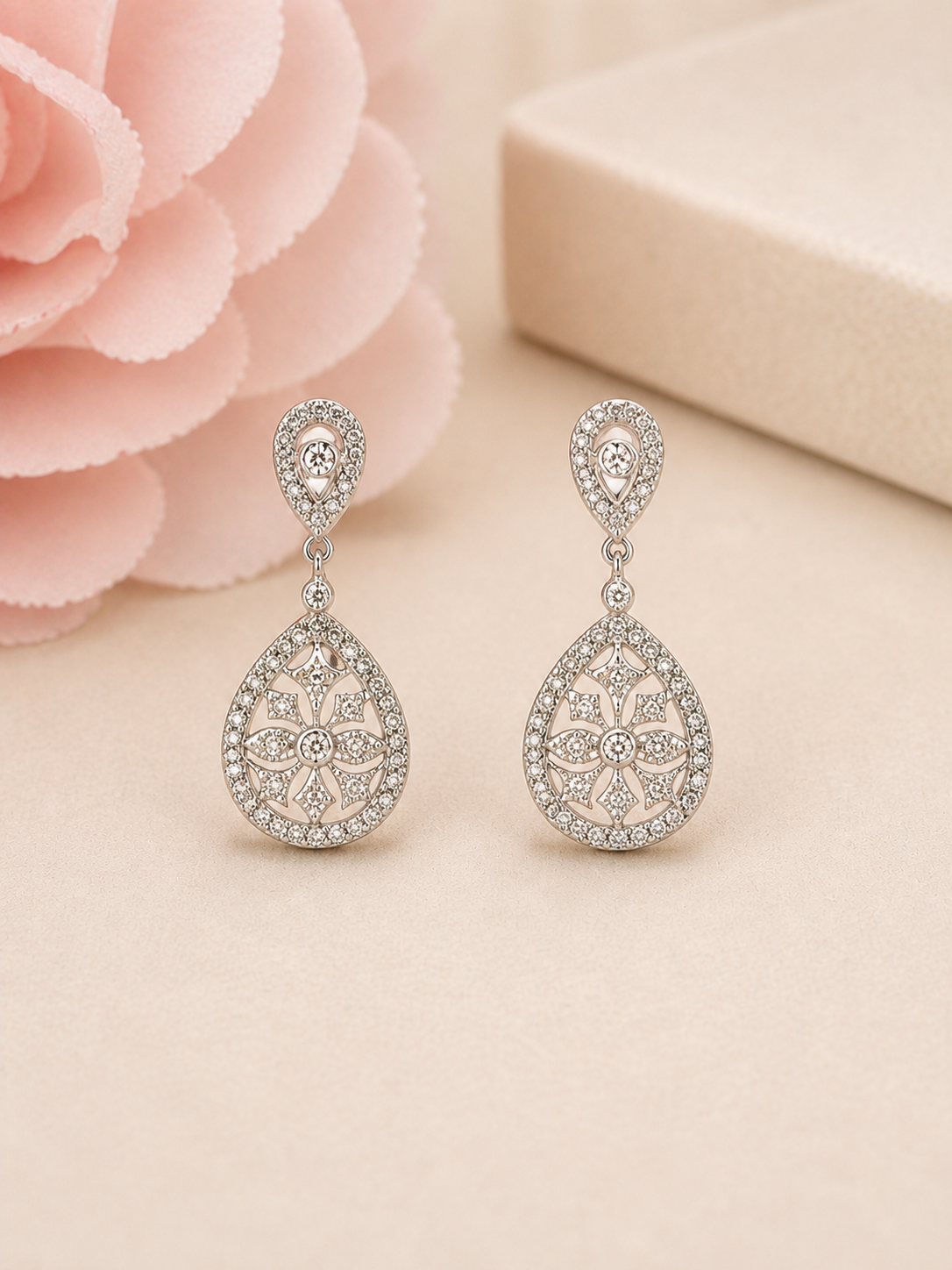 Silver earrings