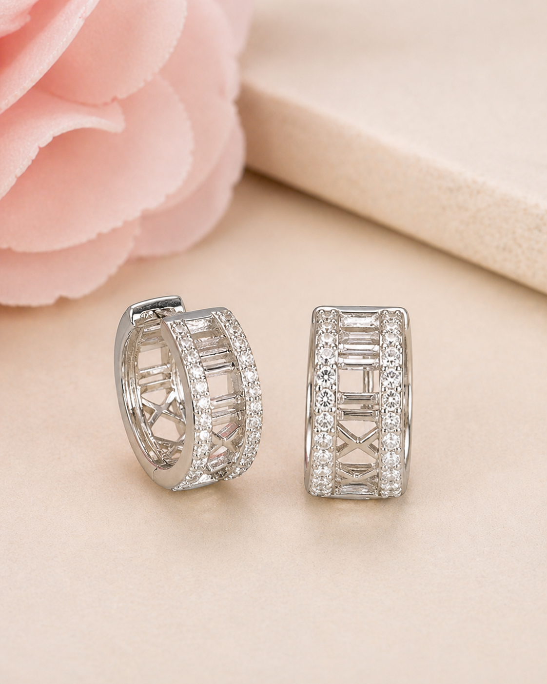 Silver earrings