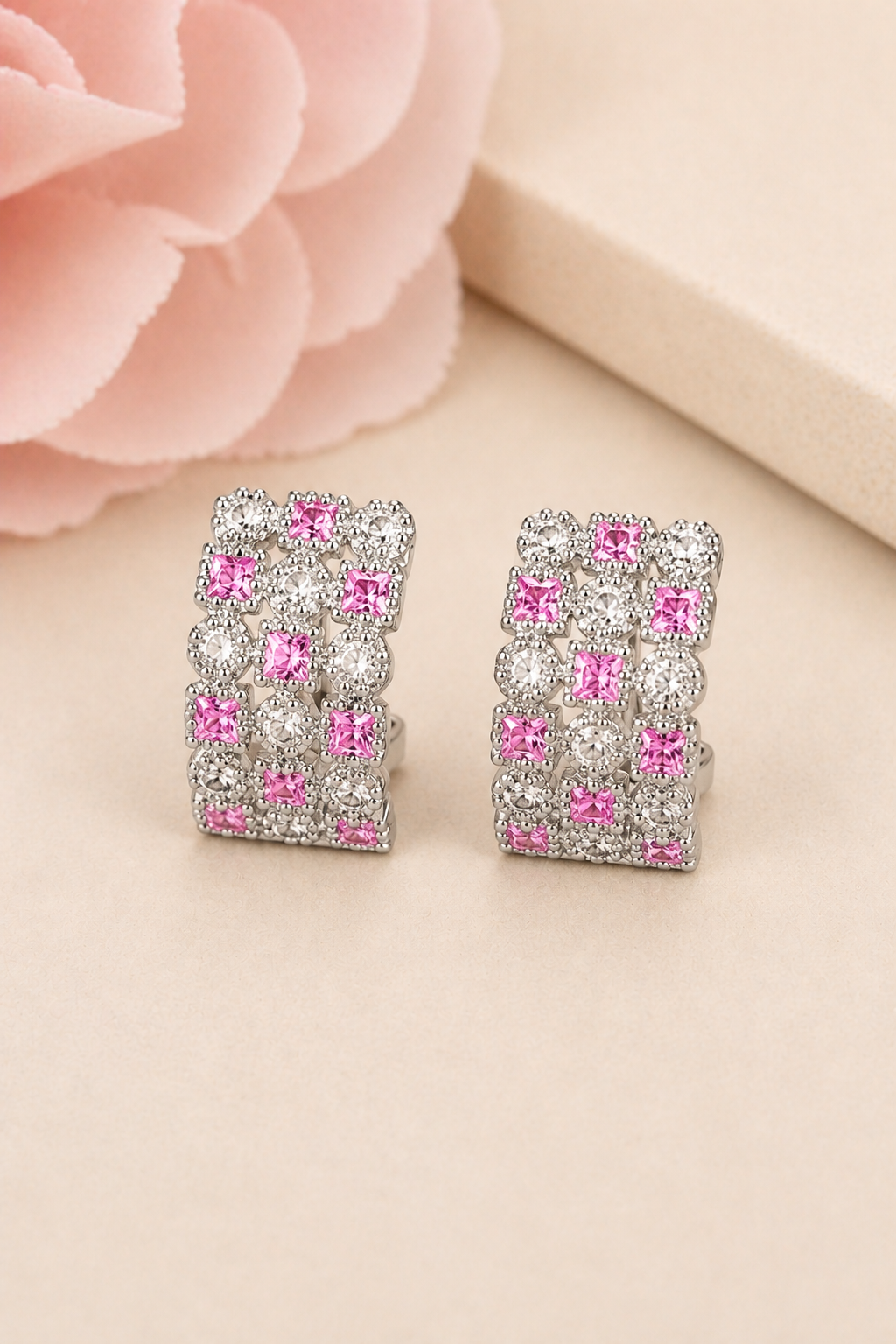 Silver earrings