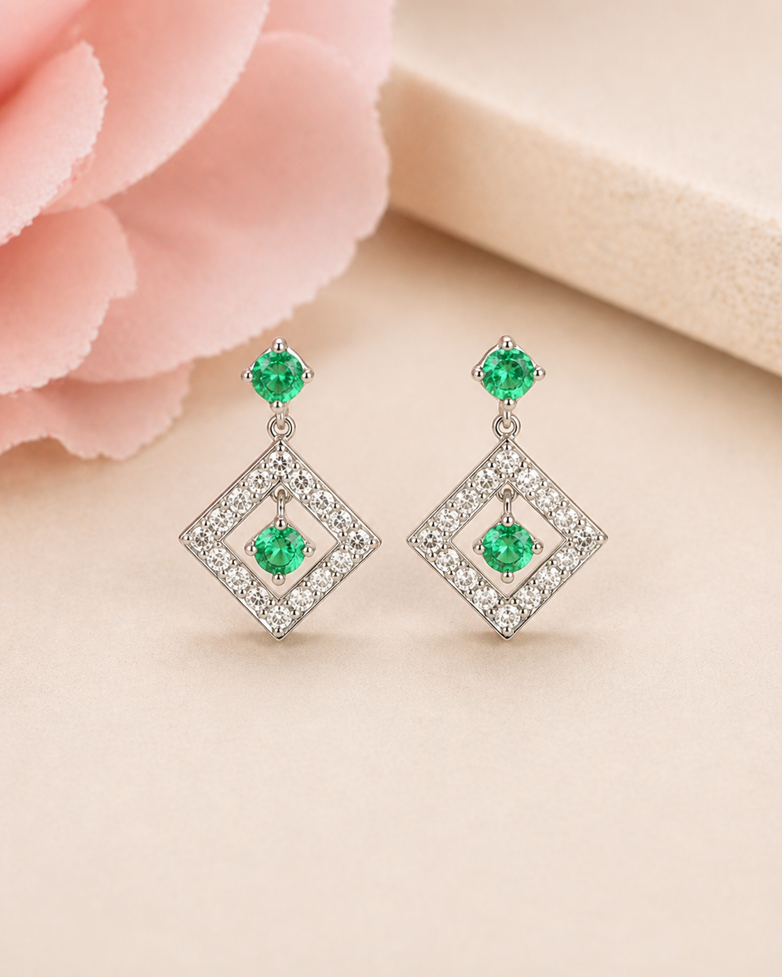 silver earrings
